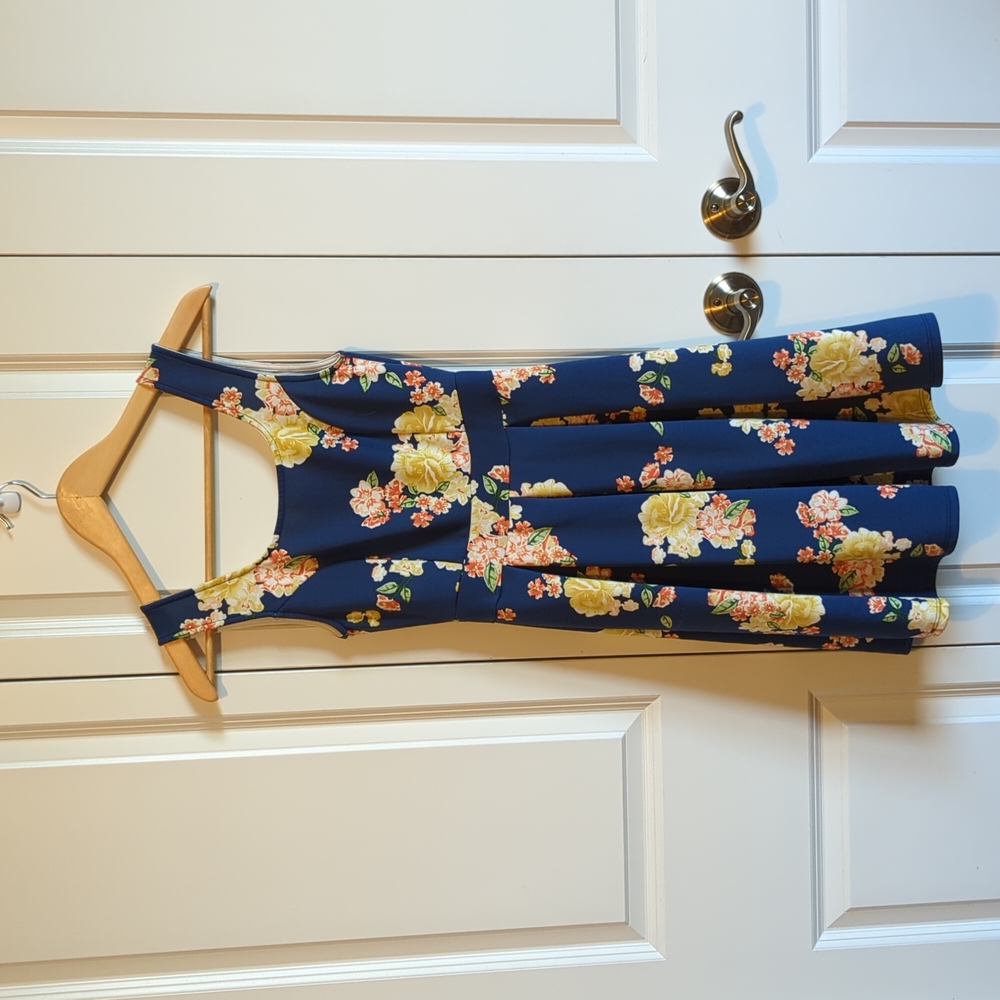 Small Dark blue floral dress